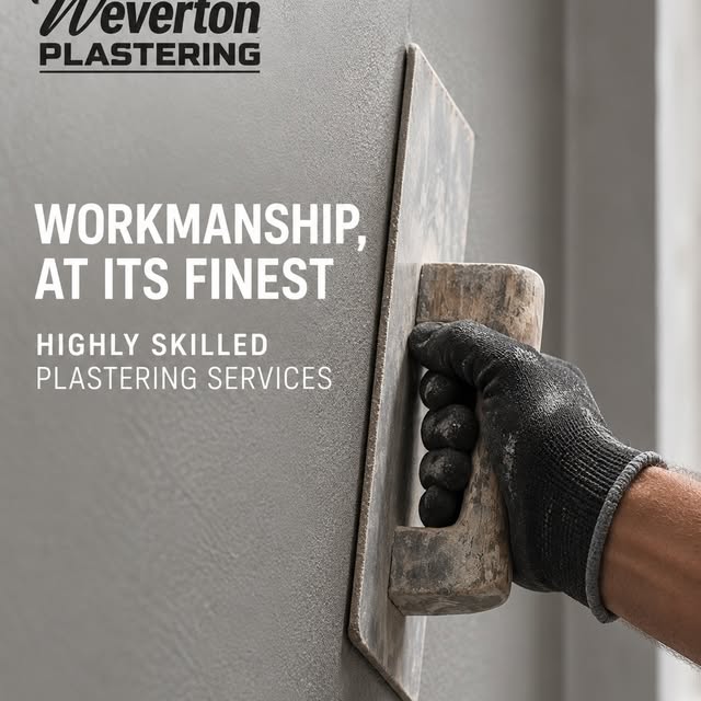 Hand trowelling a wall